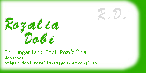 rozalia dobi business card